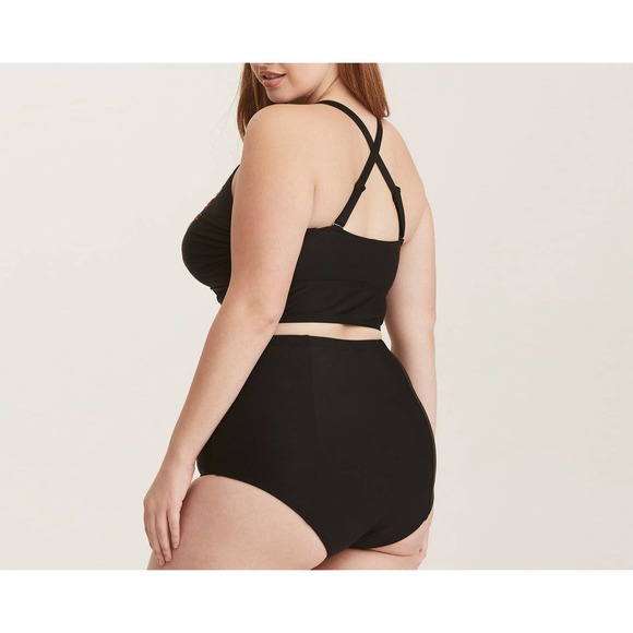Women plus size high waist Swimsuit Curvy Lady Two Piece bikini - Picture 2 of 7
